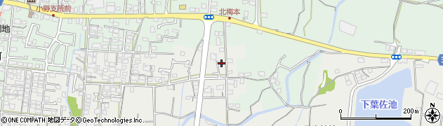 愛媛県松山市南梅本町477周辺の地図