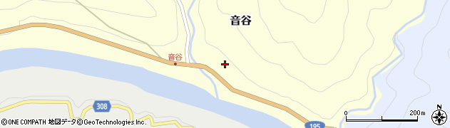 徳島県那賀町（那賀郡）音谷（東畑）周辺の地図
