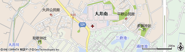 福岡県宗像市大井南11周辺の地図