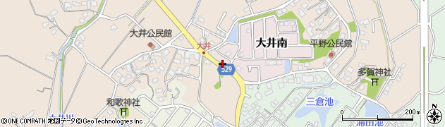 福岡県宗像市大井南1周辺の地図