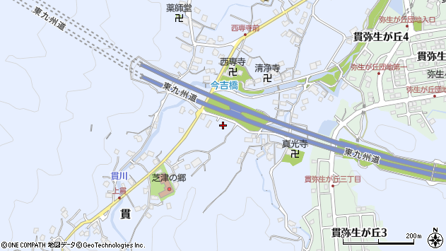 〒800-0245 福岡県北九州市小倉南区貫の地図