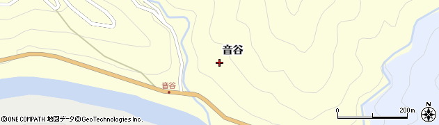徳島県那賀町（那賀郡）音谷周辺の地図