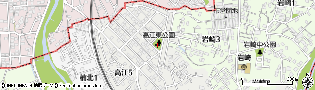 高江東公園周辺の地図