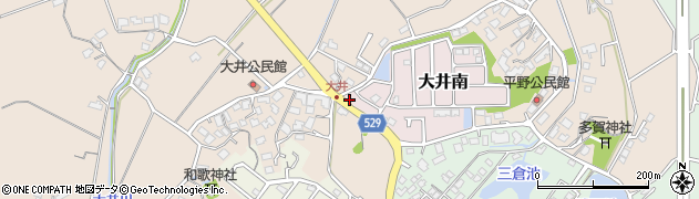 福岡県宗像市大井南1-8周辺の地図