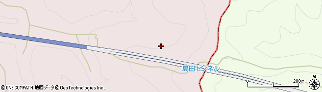 島田トンネル周辺の地図