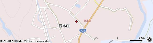 西本庄区民会館周辺の地図