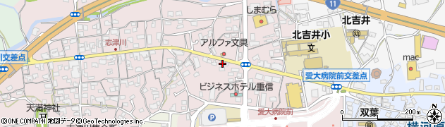 愛媛県東温市志津川138周辺の地図