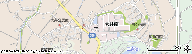 福岡県宗像市大井南2-6周辺の地図