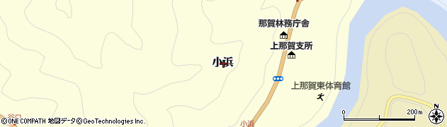 徳島県那賀郡那賀町小浜周辺の地図