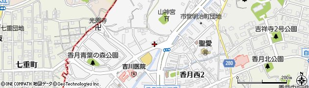 福岡県北九州市八幡西区香月西周辺の地図