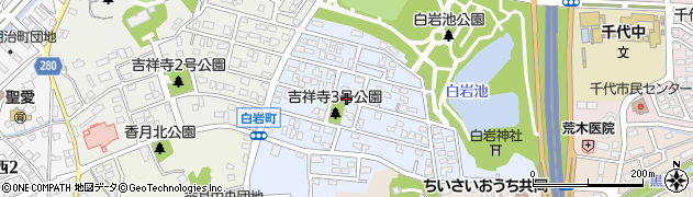 福岡県北九州市八幡西区白岩町周辺の地図