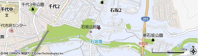 福岡県北九州市八幡西区石坂周辺の地図