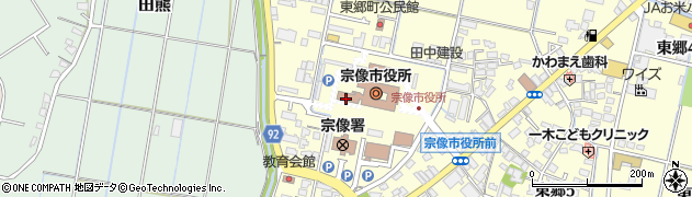 宗像市役所総務部　総務課・行政係周辺の地図