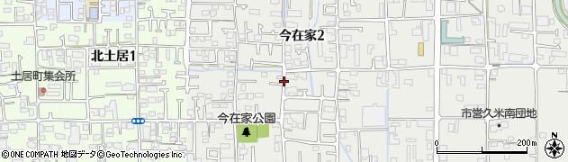 愛媛県松山市今在家周辺の地図