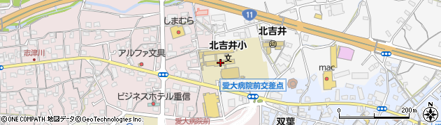 愛媛県東温市志津川131周辺の地図