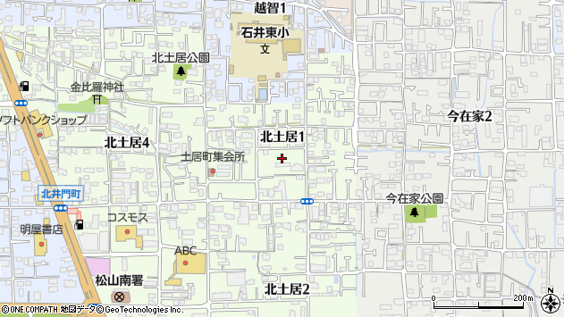 〒791-1104 愛媛県松山市北土居の地図