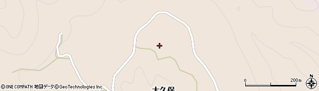 徳島県那賀町（那賀郡）大久保（栗ノ久保）周辺の地図