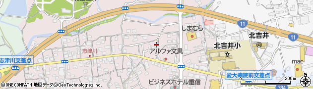 愛媛県東温市志津川100周辺の地図