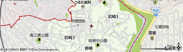 福岡県北九州市八幡西区岩崎周辺の地図