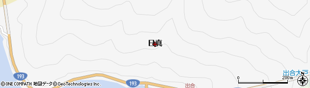 徳島県那賀町（那賀郡）日真周辺の地図