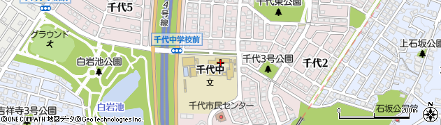 北九州市立千代中学校周辺の地図