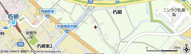 福岡県北九州市小倉南区朽網691周辺の地図