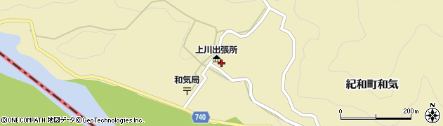 熊野市立上川診療所周辺の地図