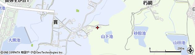 福岡県北九州市小倉南区朽網1733周辺の地図