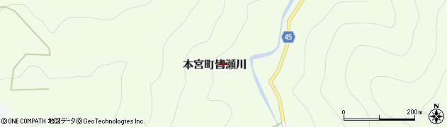 和歌山県田辺市本宮町皆瀬川周辺の地図