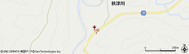 和歌山県田辺市秋津川1679周辺の地図