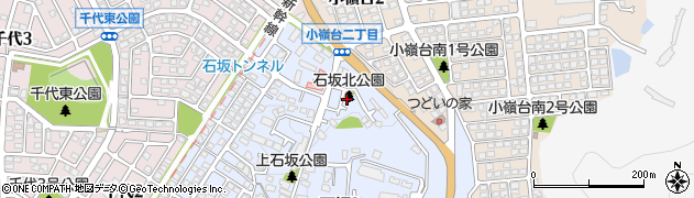 石坂北公園周辺の地図