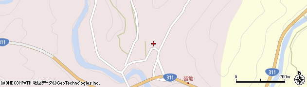 和歌山県田辺市本宮町皆地174周辺の地図