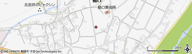 愛媛県東温市樋口周辺の地図