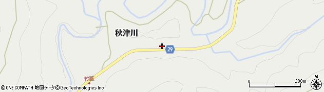 和歌山県田辺市秋津川1776周辺の地図