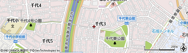 福岡県北九州市八幡西区千代周辺の地図