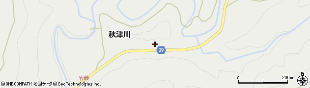 和歌山県田辺市秋津川1777周辺の地図