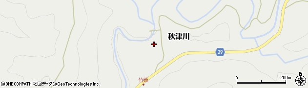 和歌山県田辺市秋津川1711周辺の地図