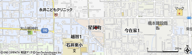 愛媛県松山市星岡町周辺の地図