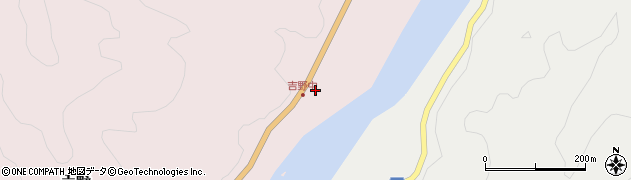 徳島県那賀郡那賀町吉野立見周辺の地図