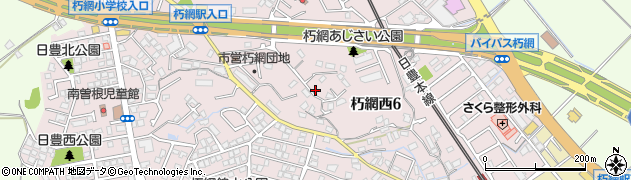 福岡県北九州市小倉南区朽網西6丁目周辺の地図