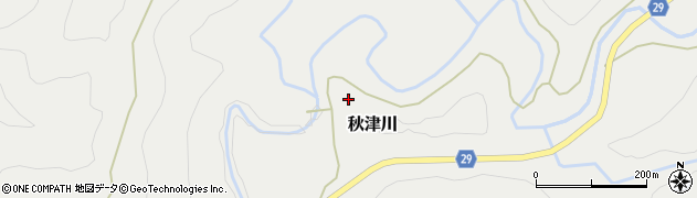 和歌山県田辺市秋津川1733周辺の地図