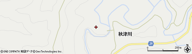 和歌山県田辺市秋津川1596周辺の地図