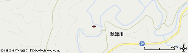 和歌山県田辺市秋津川1598周辺の地図