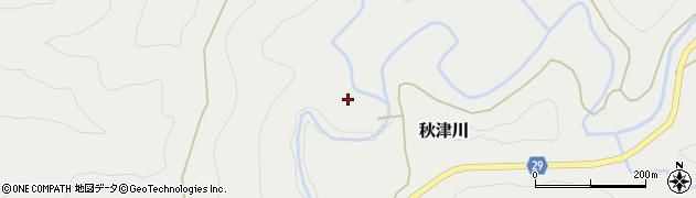 和歌山県田辺市秋津川1595周辺の地図
