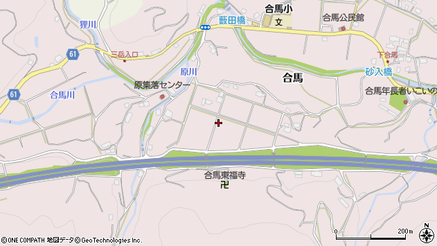 〒803-0261 福岡県北九州市小倉南区合馬の地図