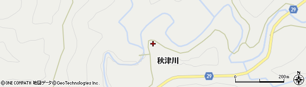 和歌山県田辺市秋津川1736周辺の地図