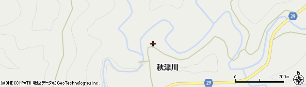 和歌山県田辺市秋津川1748周辺の地図
