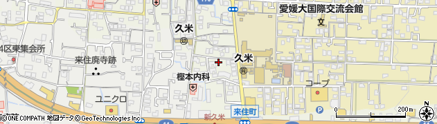 愛媛県松山市南久米町670周辺の地図