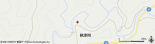 和歌山県田辺市秋津川1747周辺の地図