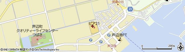 赤木クリーニングピア２１店周辺の地図